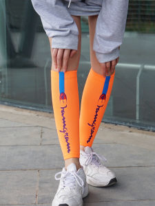 Marathon Running Compression Long Tube Socks Reflective Fitness Men Women Leg Covers Muscle Protection High Top Socks