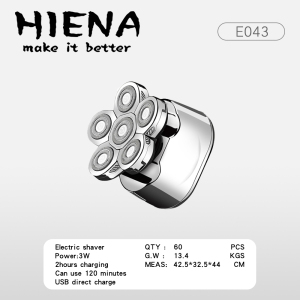 Hiena | 5-in-1 5-Head Mens Electric Shaver Rechargeable Bald Head Trimmer Waterproof Grooming Kit with Nose Trimmer & Hair Clipper