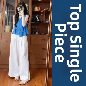 SUSIEYUAN | Summer Korean Style OOTD Set Blue Outfit