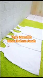 set 6pcs kaos dalam anak putih ukuran LLL