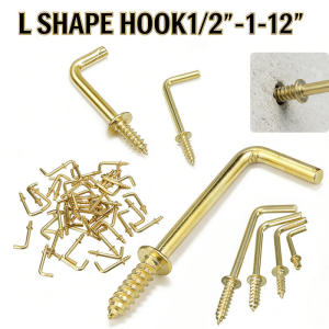 Golden Picture Photo Frame Lamp Light Cabinet Tool Plant Curtain Wire Eyebolt Eyescrew Eye Screw in Spirals Hanger L Cup Hook