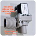 Elbow Knee Solenoid Selenoid Valve 220v 220 volt 3/4” 0.75 inch Kran Air Elektrik  utk Hidroponik RO Mesin Cuci dll. 