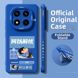 Full-protection Shockproof Mobile Case with Stand Compatible for Redmi Note 15 Liquid Silicone