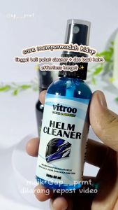 Paket Pembersih Helm Visor Vitroo + Penghilang Bau Helmet / Spray Helm Cleaner Visor + Helm Deo Desinfektan