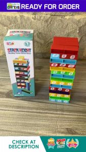 UNOO Stacko Mini JSP AU 04 - UNOO Balok mini - Mainan Edukasi Susun Balok - UNOO Puzle - Tower Stacko - Mainan Balok Susun