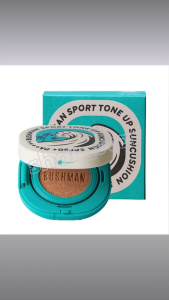Bushman Sport Tone Up Sun Cushion SPF50+ PA++++ 15g Brightening Sunscreen Compact for Sport and Outdoor