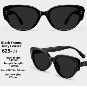 Vintage UV Protection Sunglasses Female Oval Square Face