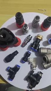 Phụ Kiện Khí Nén Tự Khóa Khớp Nối Nhanh Đầu Nối Ổ Cắm Cho Ống Máy Nén Khí Tương Thích Với Ống Nhựa Thép PU