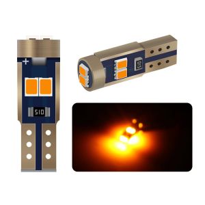 KEVANLY | 10PCS T5 W3W LED Bulbs Car Interior Lights 12V Dashboard Warning Canbus Indicator Auto Instrument Lamp 6SMD 2016 Chip for Car
