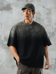LUJIAMEN | Colorful Gradient Fitness T-Shirt