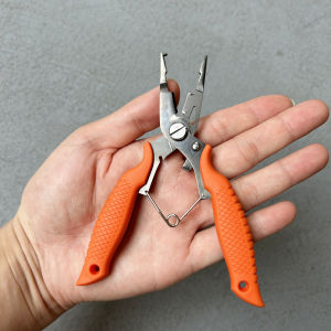 DNDYUJU Stainless Steel Precision Fishing Pliers Seawater Multifunctional Scissors Braid Line Cutter Outdoor Fishing Equipment