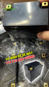 Vỏ Bình Đề Xe Máy YT4 YT5 Cọc Vuông Đồng Nhựa ABS Chuẩn Kích Thước Ắc Quy Xe Máy - Linh Kiện Quỳnh Diễn