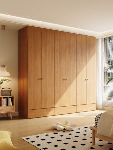 Natural Wood Style Modern Wardrobe