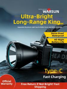 WARSUN | High Beam Super Bright Long Duration Headlamp