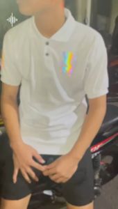 Promo BUY 1 GET 2 PCS Kaos Poloshirt Hologram Lion 8 Tex Rembo & Silver/T-shirt Poloshirt Logo Hologram Dan Bercahaya di Tempat Yg Gelap