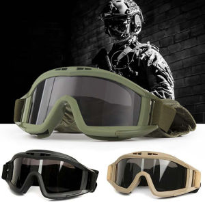 New Airsoft Tactical Goggles Windproof Dustproof Shooting Motocross Motorcycle Mountaineering Glasses CS Safe Protection