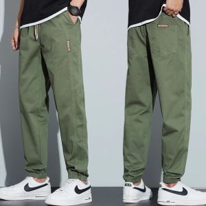 Quần Dài Nam Cotton Nguyên Chất Mùa Xuân Hè Quần Dài Thể Thao Rộng Rãi Mùa Hè 2025 Quần Dài Làm Việc Mỏng Mới