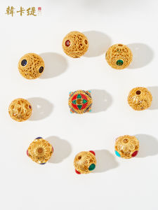 สร้อยข้อมือ DIY ชุบทอง ลูกปัดรูเปิด ลูกปัดตาผีเสื้อ ทำมือ วัสดุโลหะผสม ชุบทอง ชุบเงิน ชุบทองแดง