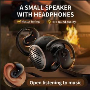 2 trong 1 mở-tai Bluetooth 5.4 tai nghe với Loa tai nghe gắn tai không dây đa chức năng Tai nghe chụp di động móc tai