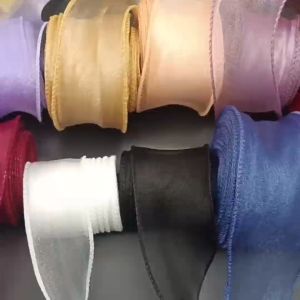 【9M/4CM】Fishtail Ribbon Fishtail Yarn Bows Ribbon Floral DIY Gift Box Packaging Gift Ribbon