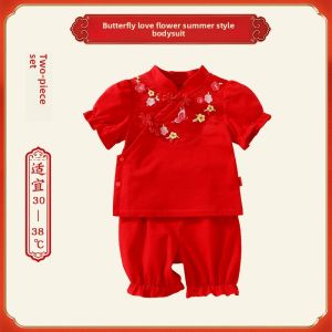Princess Style Baby Girl Romper Skirt Set Full Moon Hundred Days Celebration Clothes Cotton Lycra Elastic Fiber Thickened