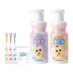 Childrens Fluoride Toothpaste Anti-Cavity Tooth Decay Prevention Coati Baby Toothpaste Strawberry Grape Flavor 160g