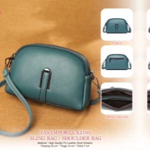 Tas Importt Sling Atau Shoulder Bag Kulit Sintetis Berkualitas Dan Elegant CX2105 Asta