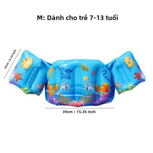 1 Chiếc Áo Bơi Bơm Hơi Thể Thao Dưới Nước Phao Ống Nổi Băng Tay Phụ Kiện Hồ Bơi Cho Mùa Hè