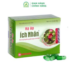 Hạ Áp Ích Nhân Hỗ trợ hạ huyết áp giảm nguy cơ huyết áp cao gây tai biến mạch máu não (Hộp 40v)