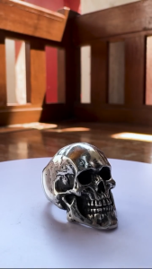 Pewterland Ringskull Hell Bones Cincin 3D Bahan Logam Timah Pria dan Wanita