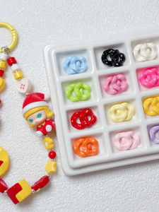 ลูกปัดแยกชั้น Acrylic Wave Layered DIY ทำมือ หัวเข็มขัด ขอบใบบัว ลูกปัดเครื่องประดับ วัสดุ 100-999 หยวน