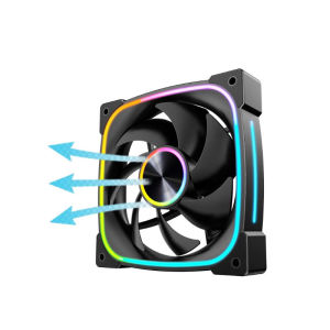 Prism 9PRO Fan 12cm Desktop Computer ARGB Divine Light Synchronous 5V Temperature Control Silent Cooling Chassis Fan