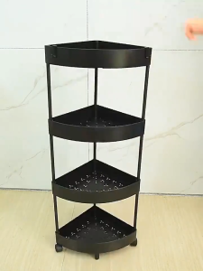 ChicDecor Bathroom corner storage rack kitchen rack wheeled trolley trolley organizer#XTC05#XTC