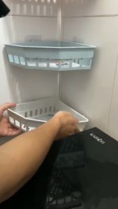 Kệ nhựa dán góc treo tường nhà tắm giá để đồ phòng tắm đa Năng Không Cần Khoan Tường - Kệ đựng đồ đa năng nhựa PP cao cấp - Kệ Góc Tam Giác Nhựa Dán Tường Đa Năng Cho Bếp & Nhà Tắm Tiền Lợi