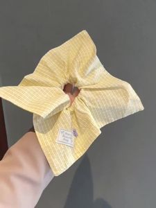 WENZHU | Sweet Yellow Checkered Hair Band
