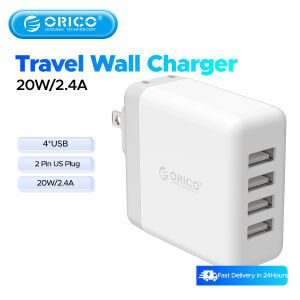 ORICO 4 USB Super Charger 20w Output MAx Intelligent Identification 5V2.4A Wall Charging