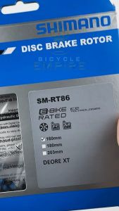 Rotor Disc Shimano Deore XT RT86 Ice Tech Six Bolt 160mm 180mm 203mm Bicycle Empire