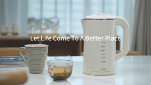 1.8L Electric Kettle Fast Heat Stainless Steel Auto Swich-off Large Capacity Household Double Layer Jug Portable Kettle