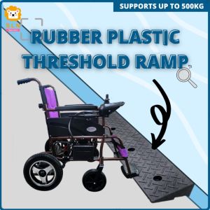 【Fast delivery】Heavy Duty Rubber Plastic Threshold Ramp (used to move easily on the slope/raised doorways)Suitable for car trailers trucks bicycles motorcycles wheelchairs curb ramps