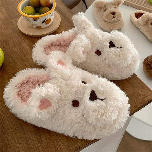 XIXITIAO | Cute Cartoon Fuzzy Slipper Indoor Winter Warm Anti-slip Slippers
