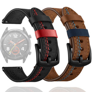 Universal Genuine Leather Strap for Huawei Watch GT 2 Strap 20mm 22mm Replacement Watchband for Samsung Galaxy Watch 42mm 46mm