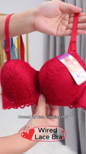 Bra Women Push Up Lace Wired Thick Sponge 32-38 A Fiona Lingerie