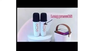 ✅100% Original AMZ Y1 Bluetooth Microphone Karaoke Small Family Style And Portable Stereo Speaker