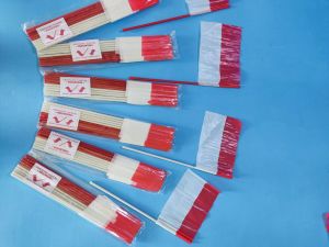 bendera stick Gagang pawai bendera plastik stick Gagang 10pcs