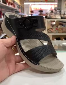 Max2 - Women’s PU Low-Heel Sandal with Neat Stitching | Comfortable & Durable | 5cm Heel | Lightweight & Anti-Slip