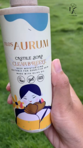 Flos Aurum - Bundling Castile Soap Sabun Mandi Cair Semua Jenis Kulit (Triple Clear Breeze 250ml)