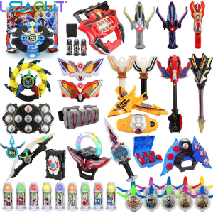 Leiao UT【🔥Best Picks✔️】Senjata Ultraman Z Geed Orb Tiga Ultramen X Ultrman Rosso Mainan Anak Laki Laki/Ultraman Trigger Transformer Suara Cahaya Nyali Sparklence Action Figure Model Ornamen Mainan Anak Hadiah