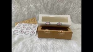 10/30/50 Pcs Kraft Paper Packaging Boxes Transparent Window Candy Baking Cake Box For Wedding Birthday Party Gift Box
