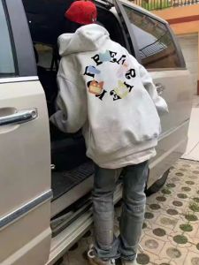 โอเวอร์ไซส์ เสื้อฮู้ด ผู้หญิง ผ้าขนแกะ เรียงราย หนาขึ้น หลวม Fit สไตล์เกาหลี Lazy Fashion ฤดูใบไม้ร่วง ฤดูหนาว เสื้อโค้ทสําหรับคนสั้น