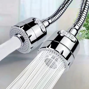 Hot sale 360° Rotate Swivel Faucet Nozzle Stainless Steel Splash Proof Kitchen Universal Tap Shower Water Rotatable Filter Sprayer